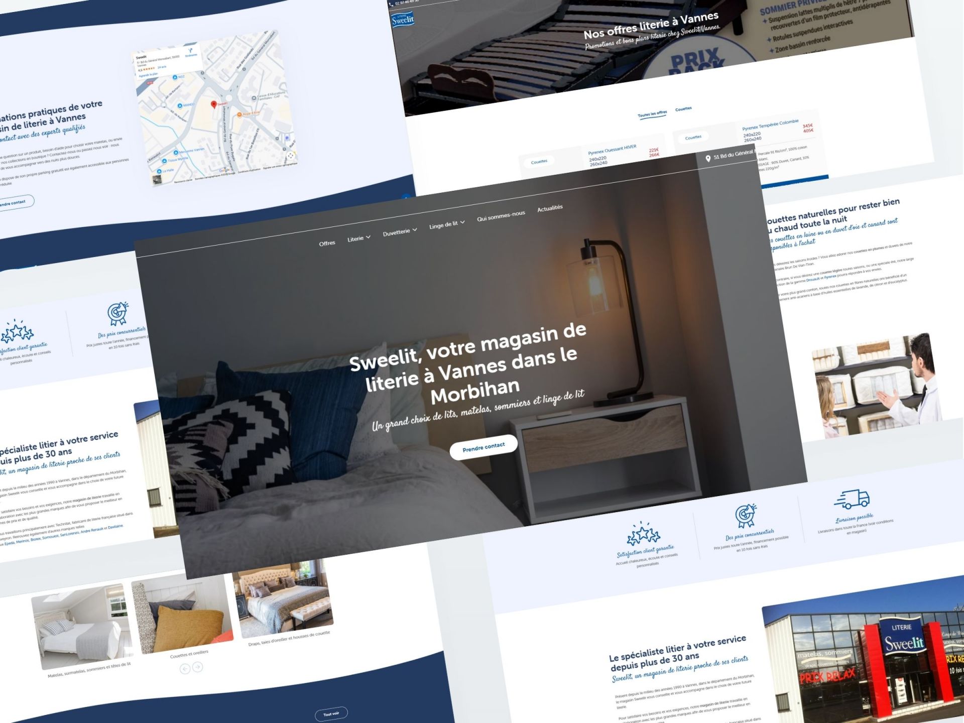 refonte graphique site de literie