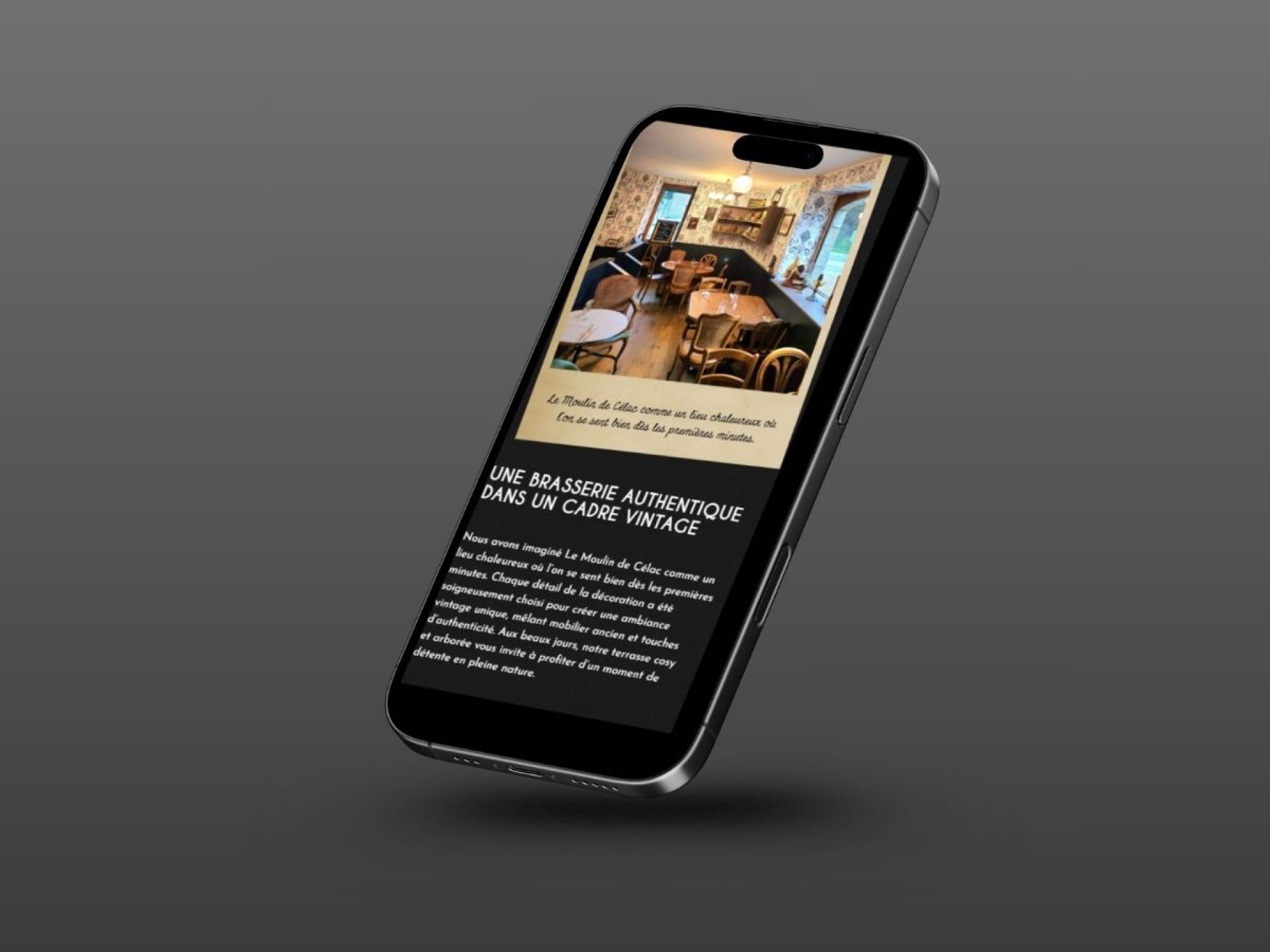 site internet restaurant responsive