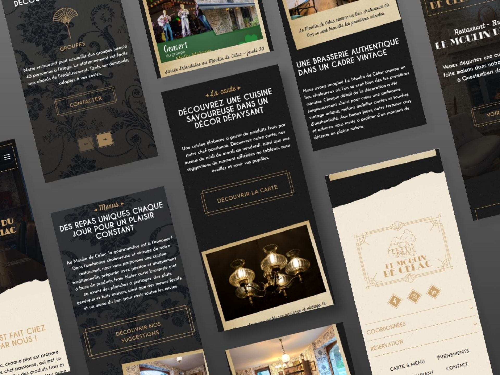 Le Moulin de Célac - design responsive