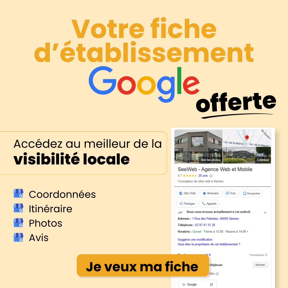 création fiche google my business